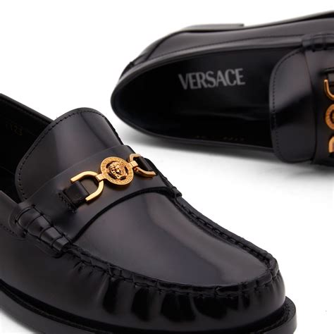 versace medusa head loafers|Versace penny loafers.